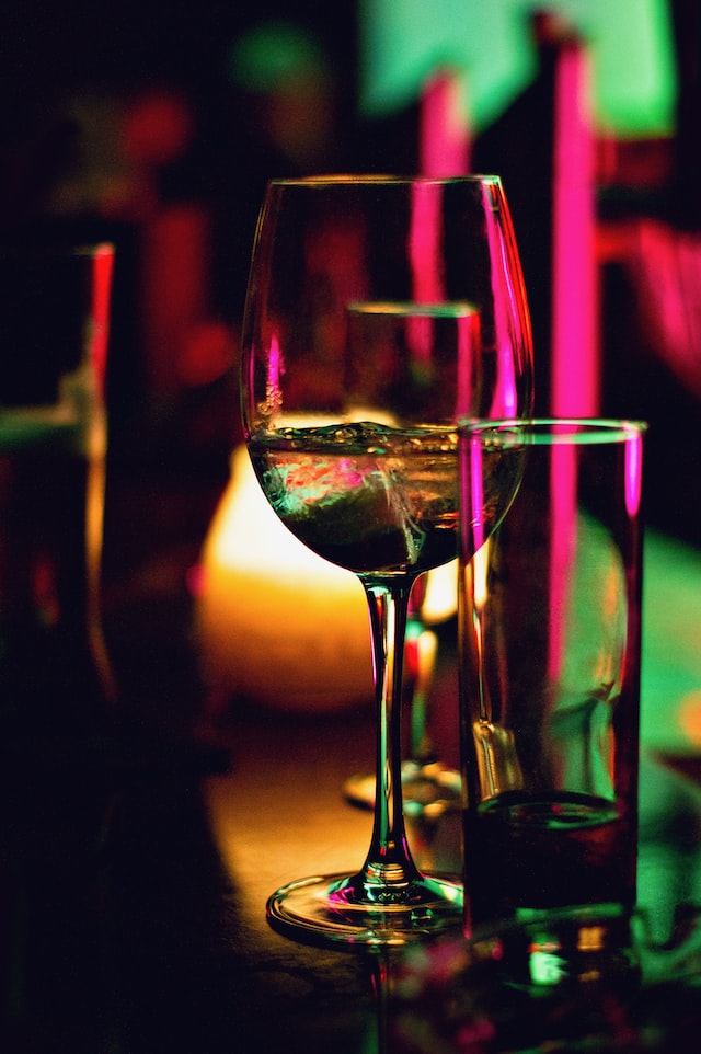 wine drink in glass